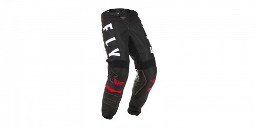 kalhoty KINETIC K120, FLY RACING - USA (černá/bílá/červená)